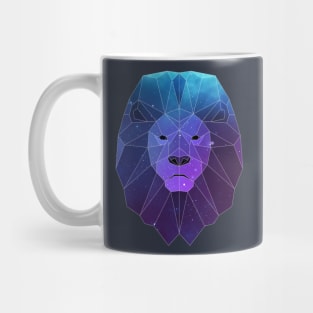 Galaxy Lion Geometric Animal Mug